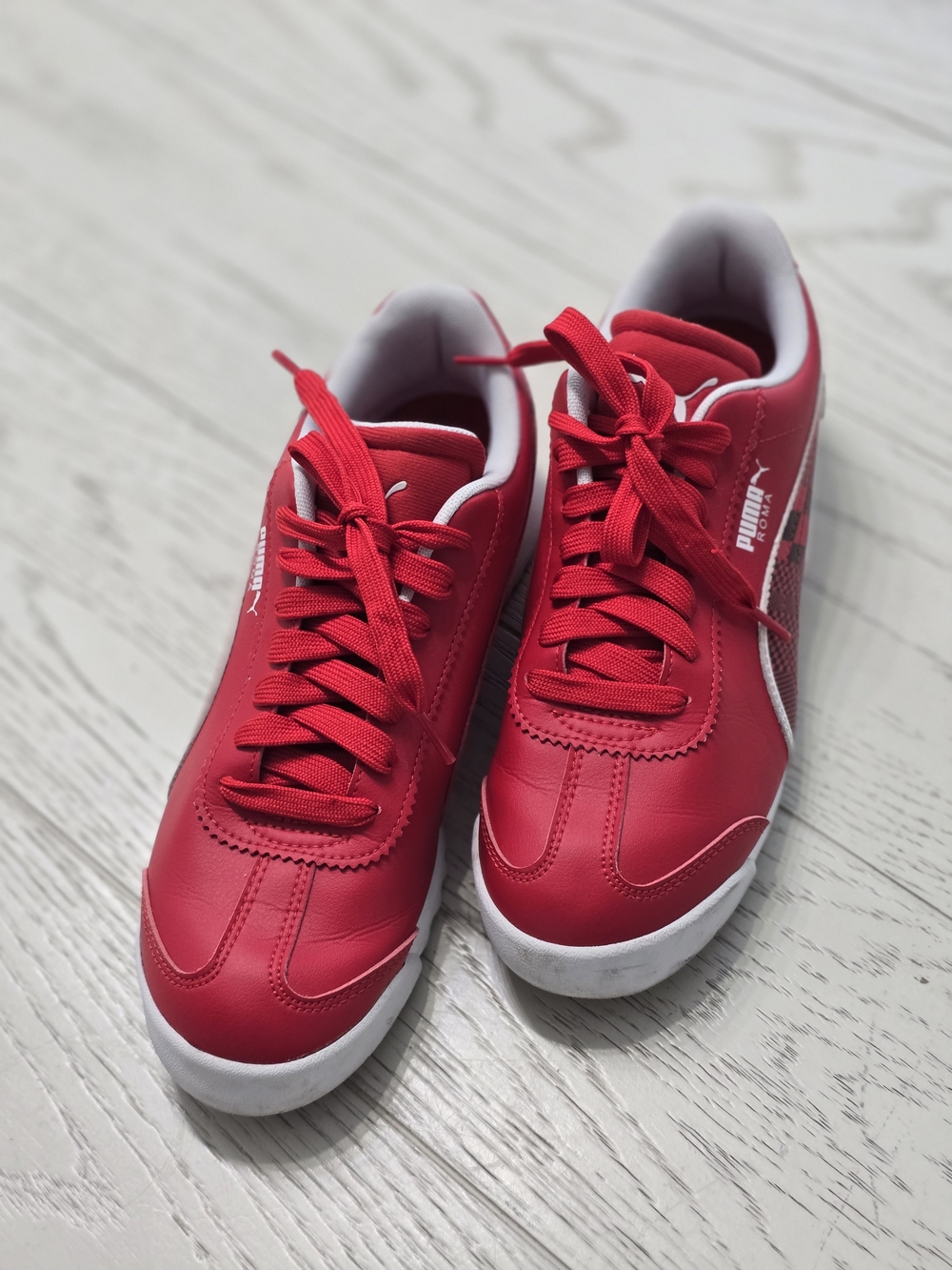 Puma Red Low-Top Sneakers
